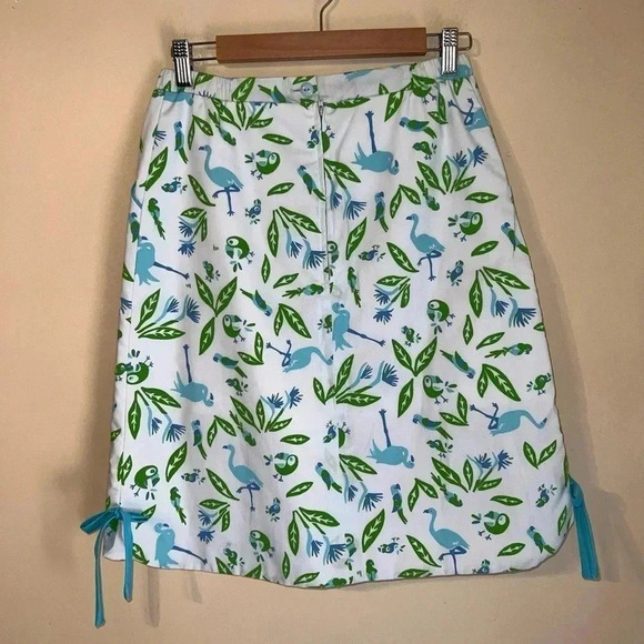 Vintage The Vested Gentress Skirt Bird Novelty Print 60’s 70’s Size 8 - Picture 4 of 4